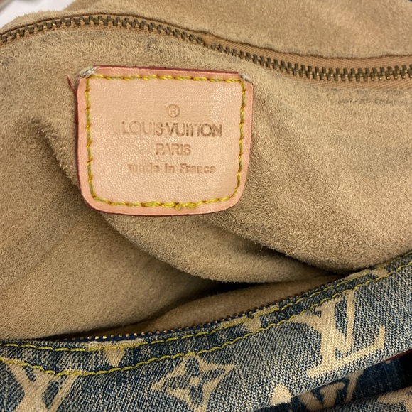 Louis Vuitton vintage denim bag with chain handles - Picture 7 of 14